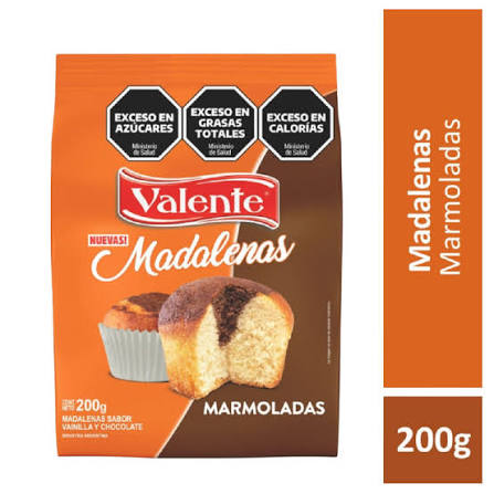 GALLETITAS VALENTE MADALENAS MARMOLADAS 200g